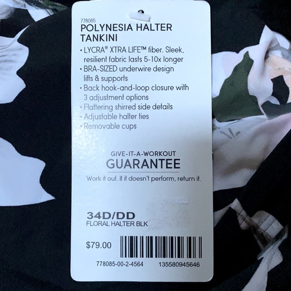 Athleta Tankini Polynesia Floral Halter NWT’s - Picture 8 of 14